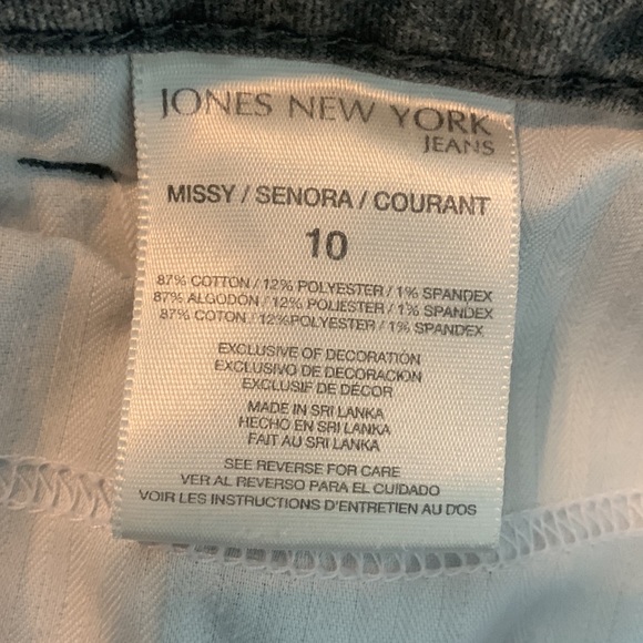 JNY  Light Gray Denim Sz 10 - Picture 2 of 10
